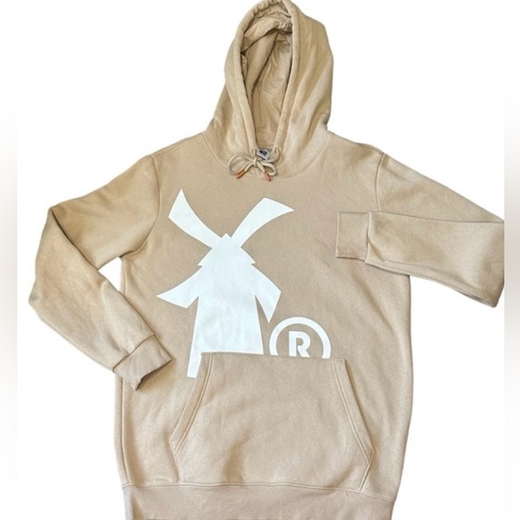 ✌️Dutch Bros NEW Dutch Bros Coffee Windmill TAN Hoodie XS Hoodie - Picture 1 of 5